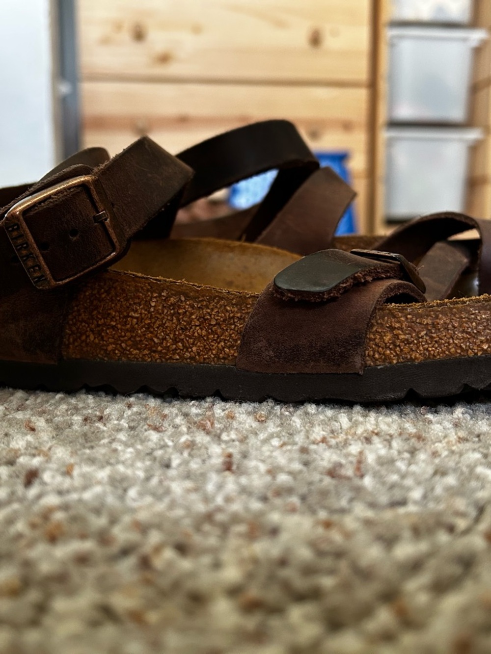 Birkenstock Yara Women's Brown Leather Strappy Sandals - Picture 5 of 6